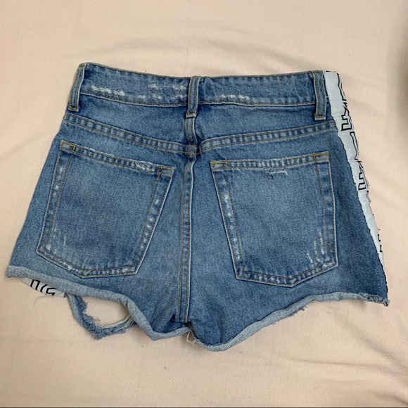 LF Carmar Distressed high waisted Denim shorts - Picture 5 of 7